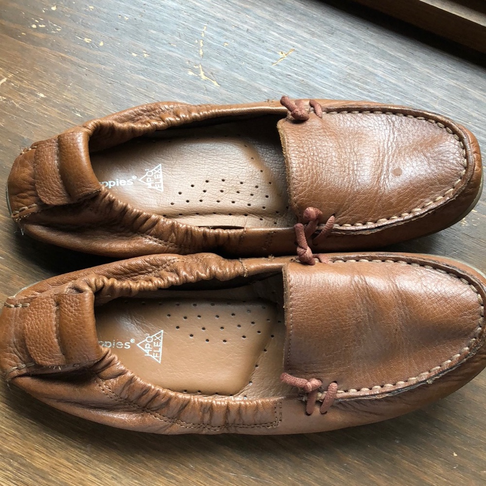 Brown Leather Hush Puppies